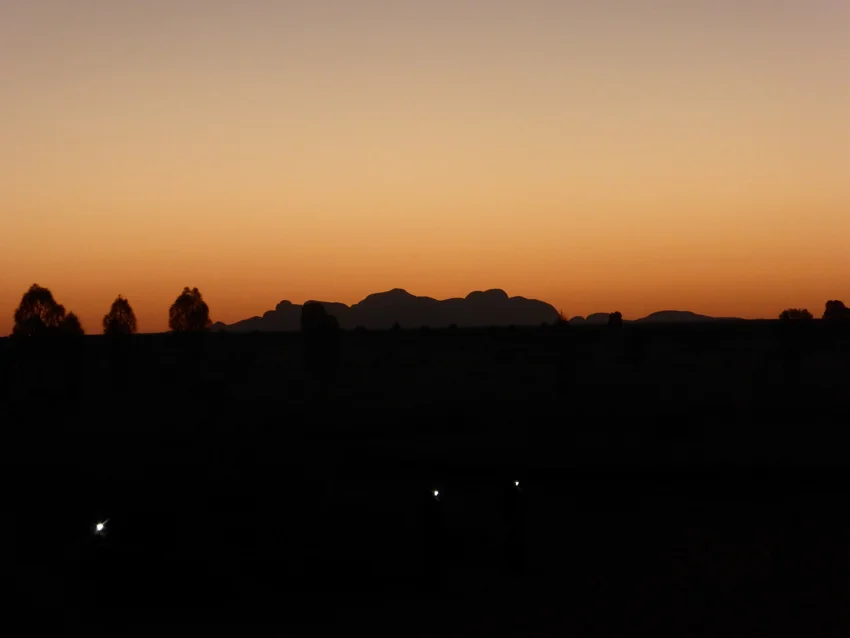 Kata Tjuta at sunset. It really is all rocks, sun up to sun down. We went to a "Sounds of Silence" dinner in the middle of the desert to watch the sun go down. It was amazing and really beautiful with a full moon above. What's really even more amazing? We ended up meeting a lovely couple named Brian and Erica who live in Fell's Point and were on their honeymoon! What are the odds? Ah, Smalltimore. We leave this afternoon for Cairnes and The Great Barrier Reef. More soon from Down Under.