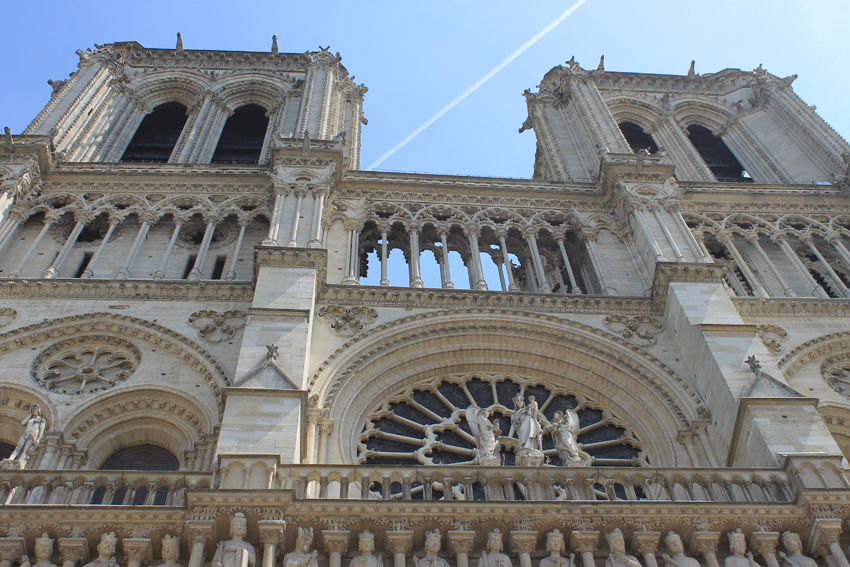 Notre Dame from the outside...unfortunately, we didn't get to see the inside.
