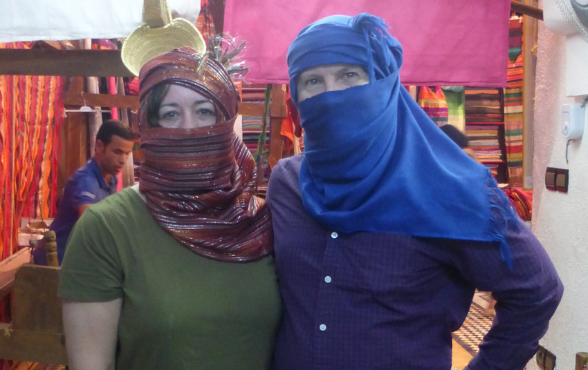 Annie and Michael wearing said product. Yes, we did some serious shopping today.