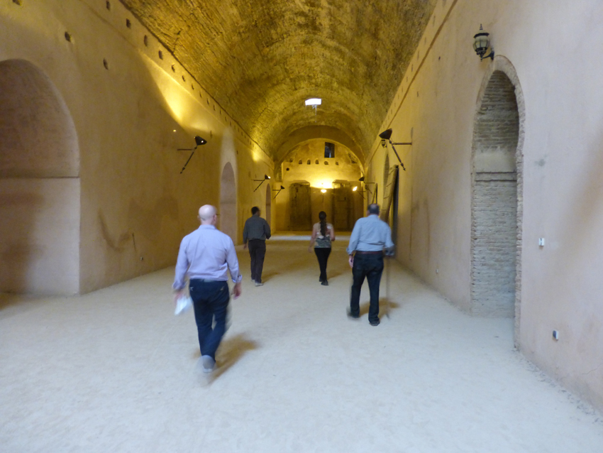 This is the inside of the Fort - an engineering marvel considering it was 1611. Several movies have been filmed here including The Last Temptation of Christ. And, we did feel like we were on a film set - a feeling that we've had many times during this past week. 