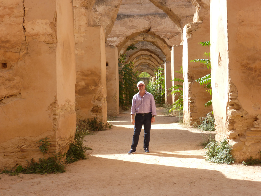 Michael protecting the Fort. This is part of the horse stables.