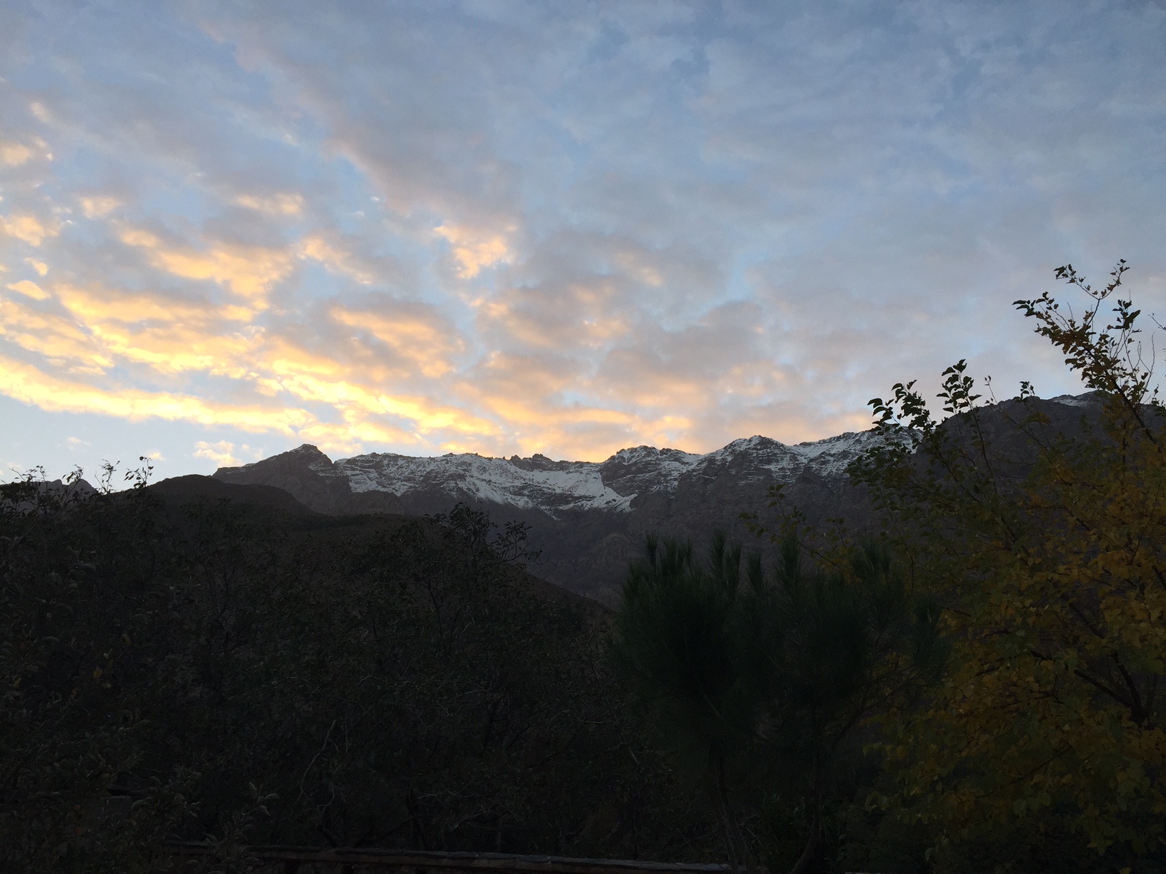 Sunrise over the High Atlas.