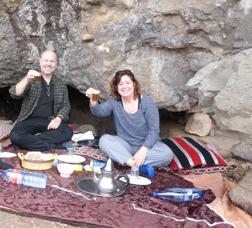 Our hotel delivered lunch (via mule) to us on the mountain. A little mint tea mid-hike. So civilized!