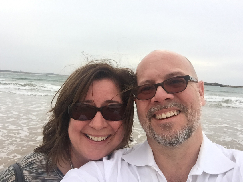 A selfie from the other side of the Atlantic Ocean.