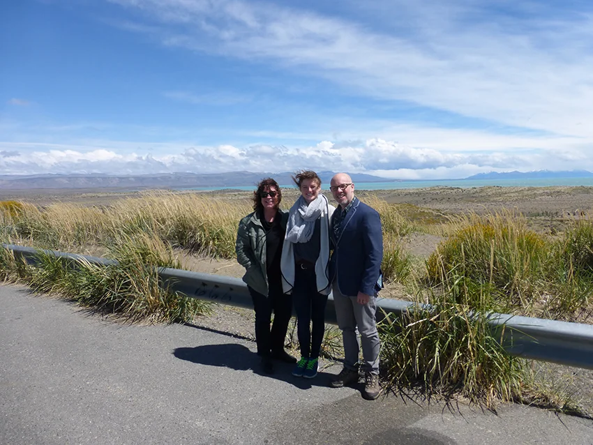 The sunny drive to El Chalten.
