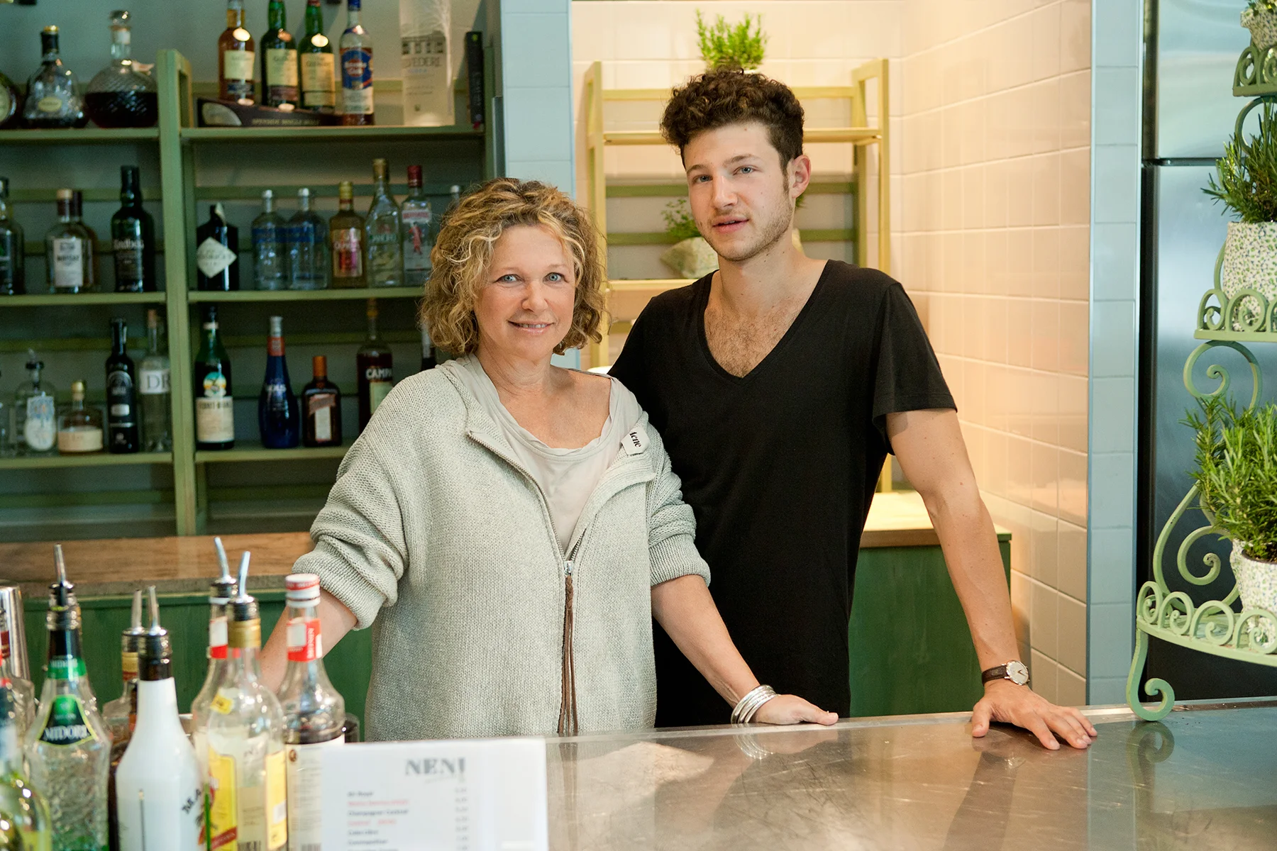 Haya Molcho and her son Nuriel