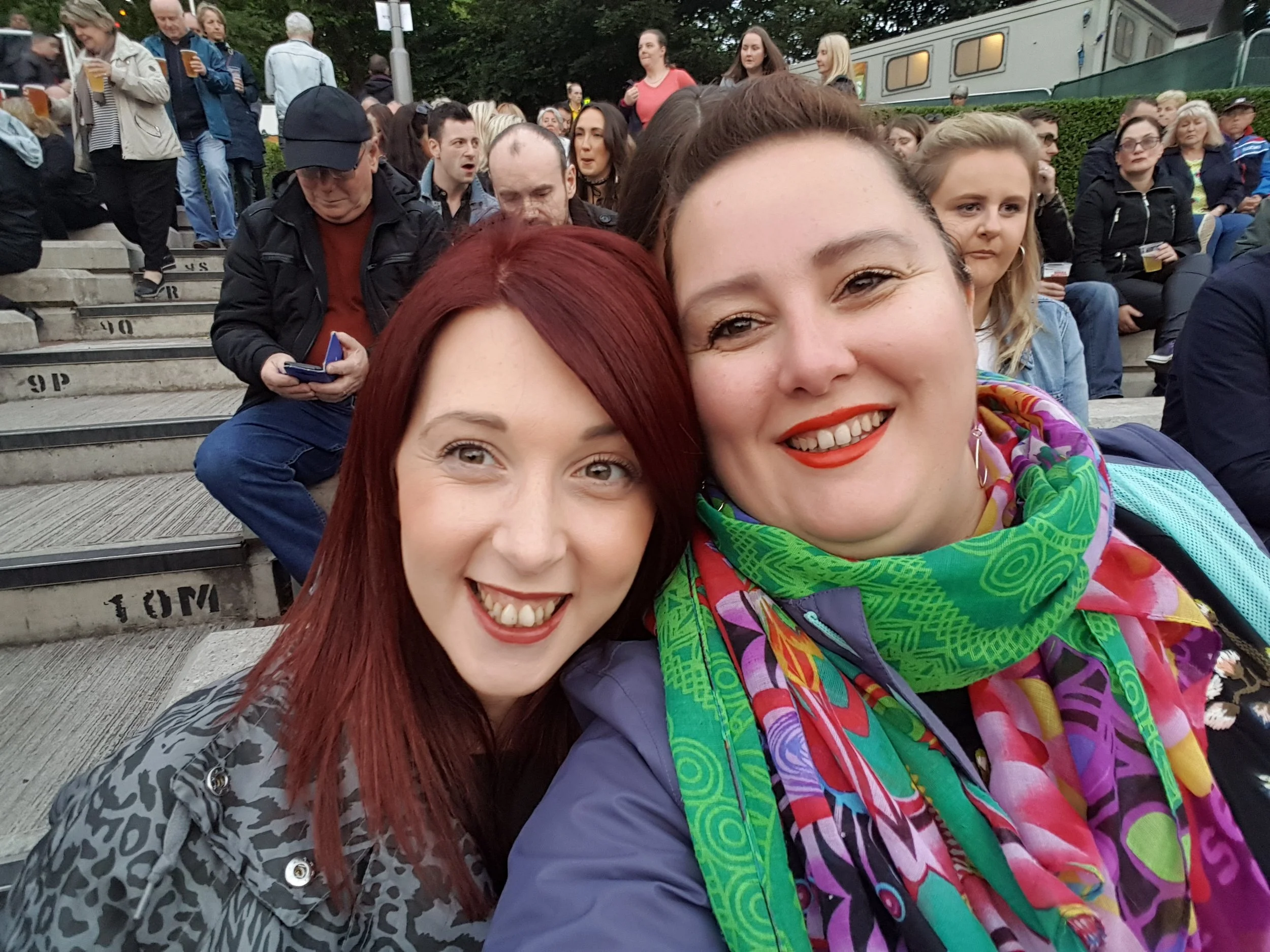 Laura (left) & Heather (right) are now great friends after meeting on one of our classes! Here they are meeting up for a concert in Glasgow - AMAZING!
