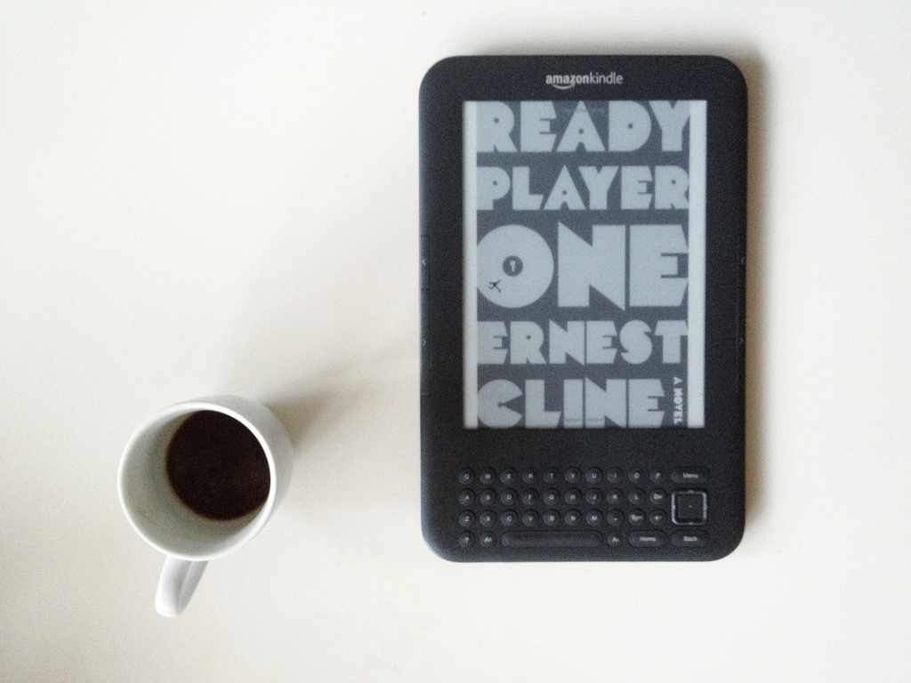 Is the story more stimulating than the coffee? What about the story's delivery device? What about the movie? (Wait, there's a movie?) Photo courtesy Daniel Novta