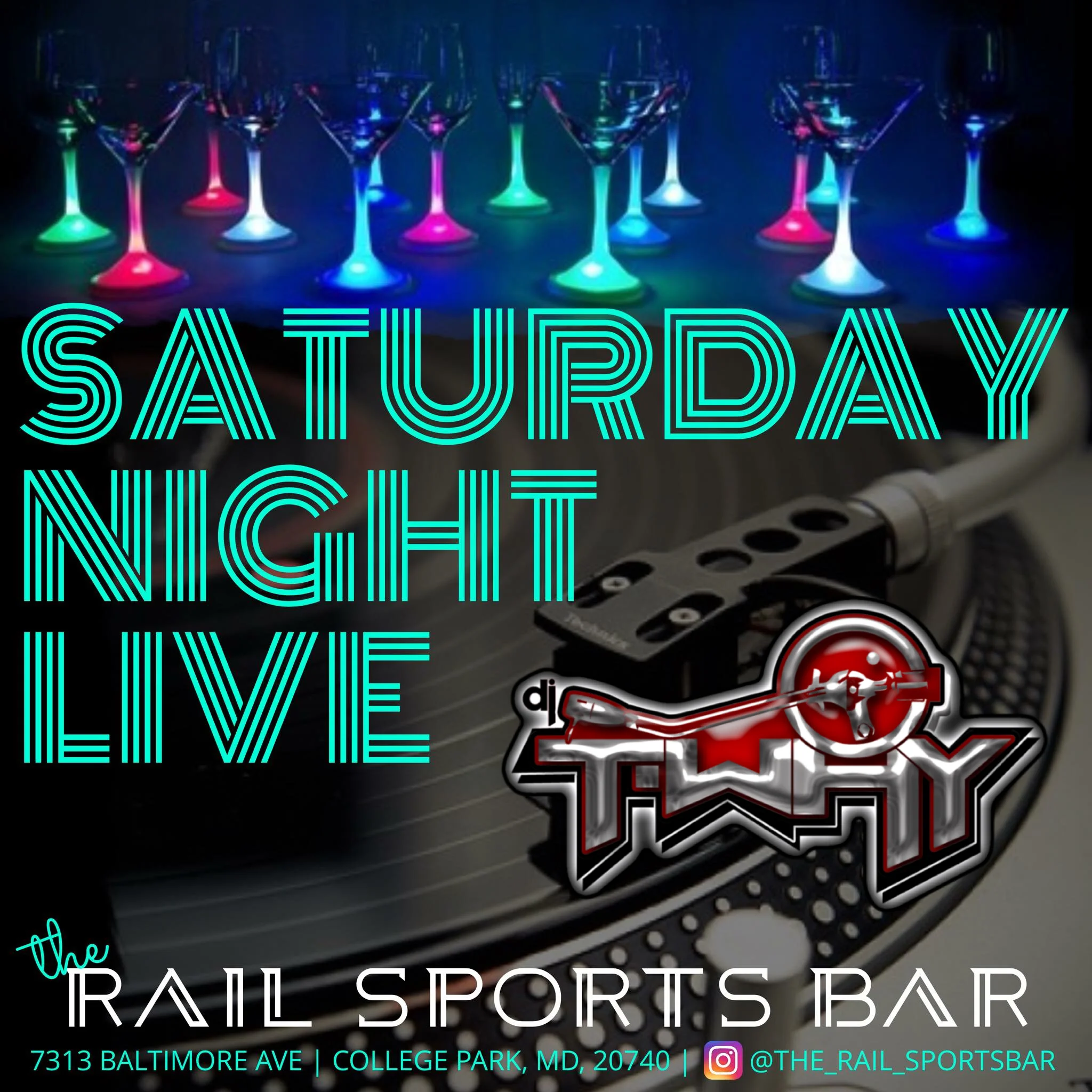 Saturday Night Live at The Rail Sportsbar w/ DJ T-Why? (9/1/18)