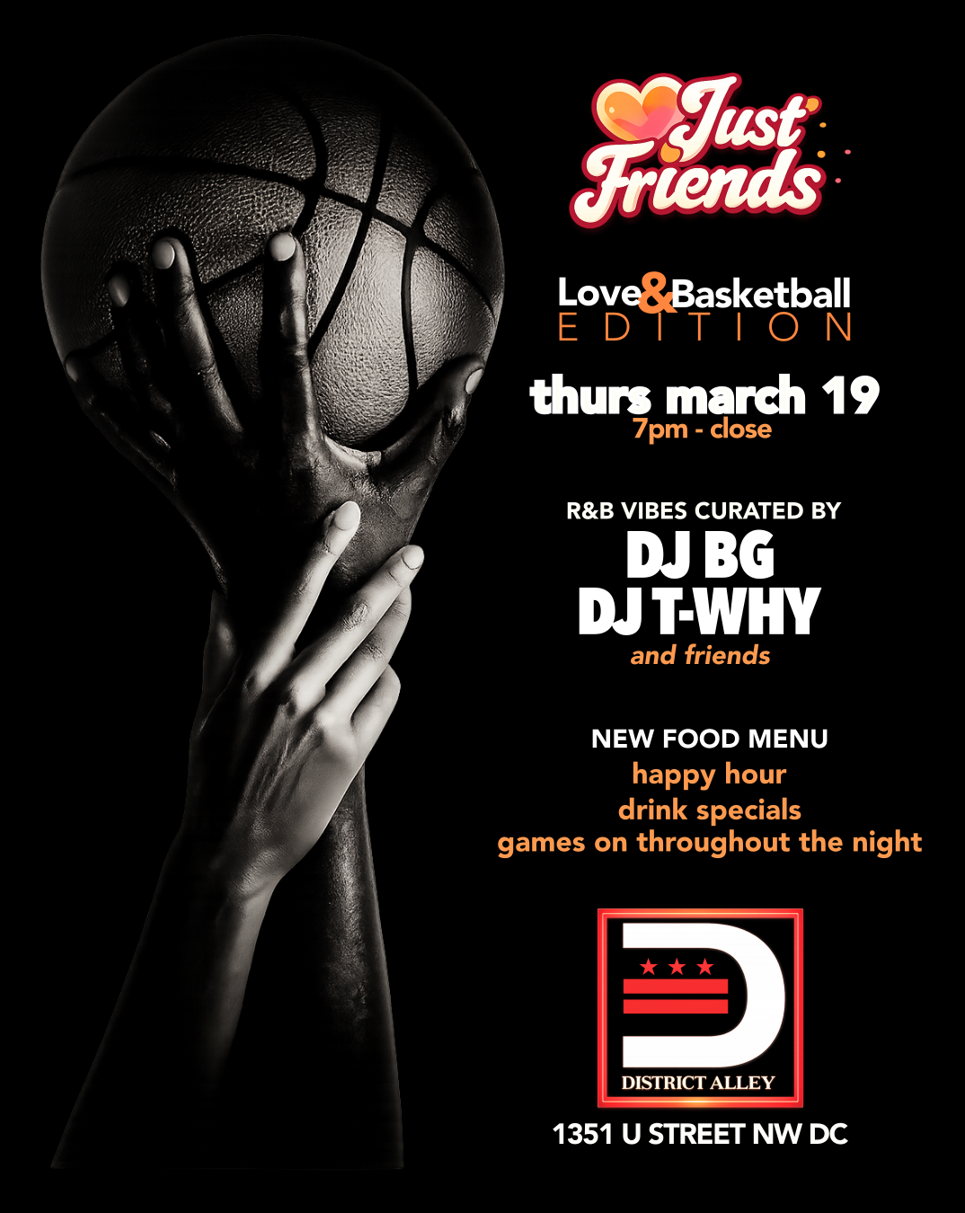 R&amp;B Thursdays @ District Alley: Love &amp; Basketball Edition