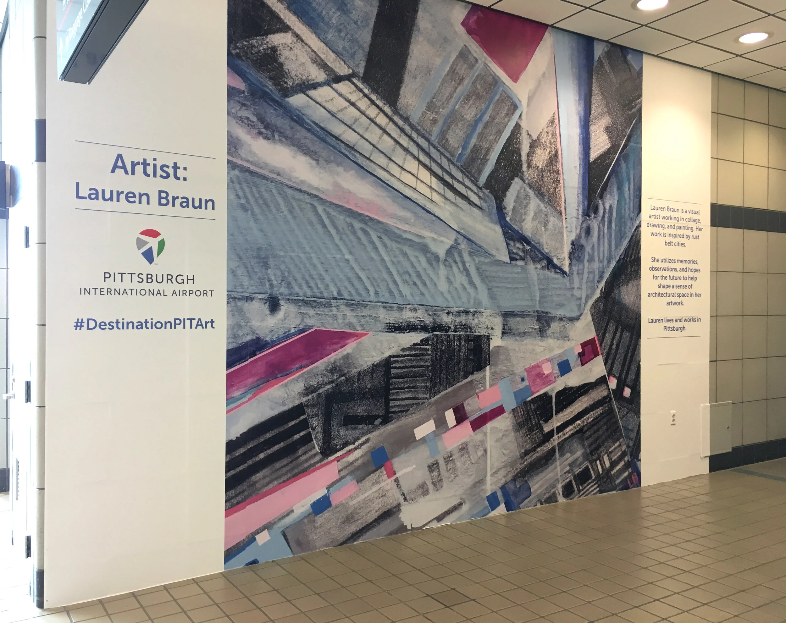 Transit Wall Mural, PIT Airport