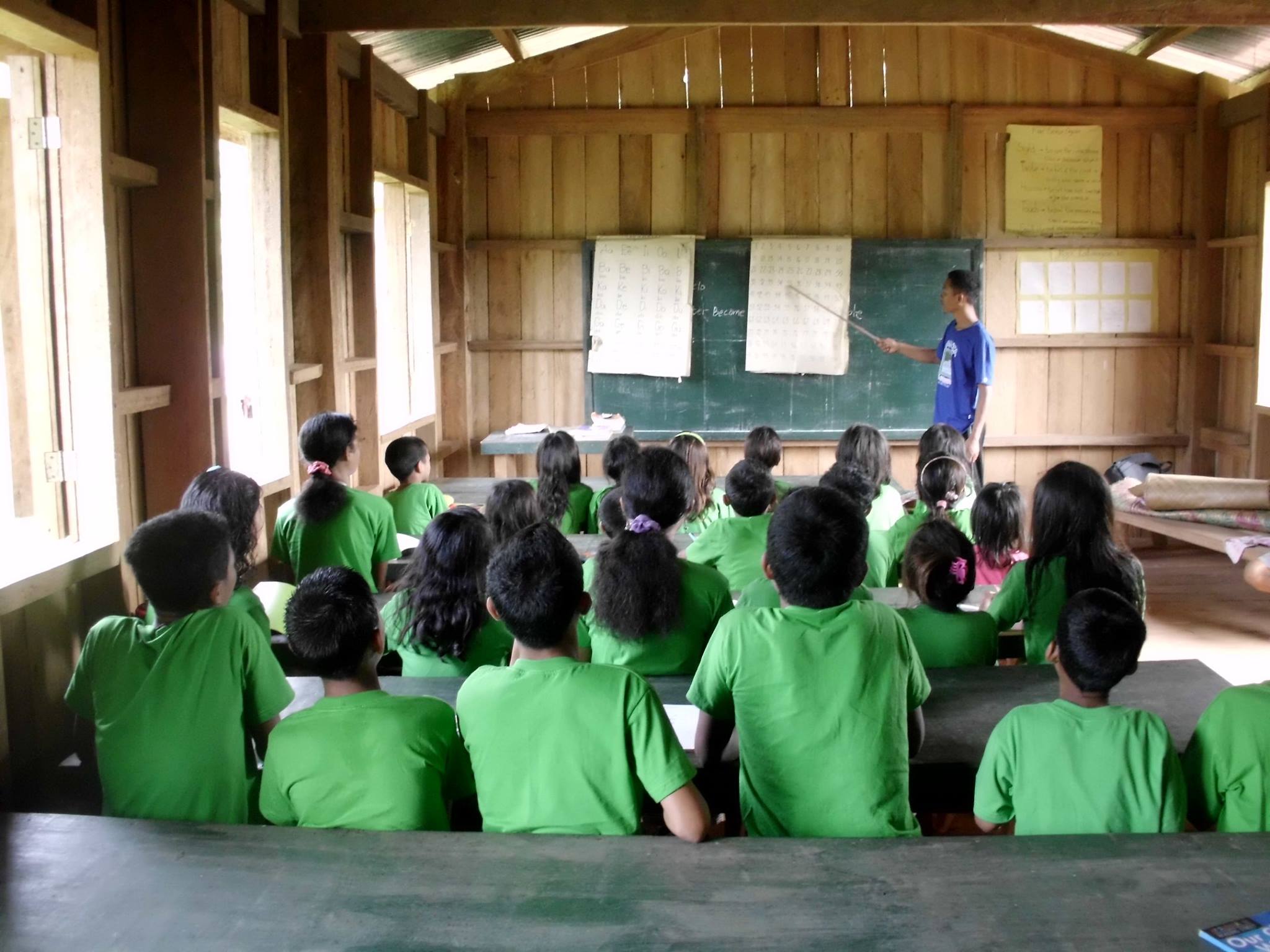 Students and teacher. (image via Myrna Lou Leagogo)
