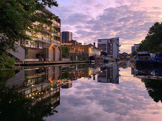 Sights of the city - #Sunset (#nofilter) at Haggerston&rsquo;s Kingsland Towpath. #ElectricAvenue in #Brixton where #breadfruit, #soursop and #guava are at every fruit stand. And, #BoroughMarket, for just about any food under the sun, including fresh