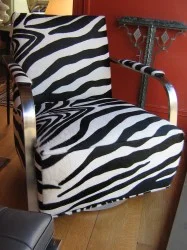 Zac Chair with Swivel Base - $1670 Height: 32" Width: 30" Depth: 35"