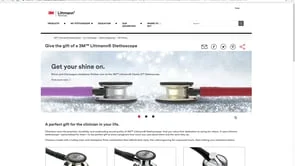 3M Littmann Stethoscope | Q4 Webpage Scroll Through