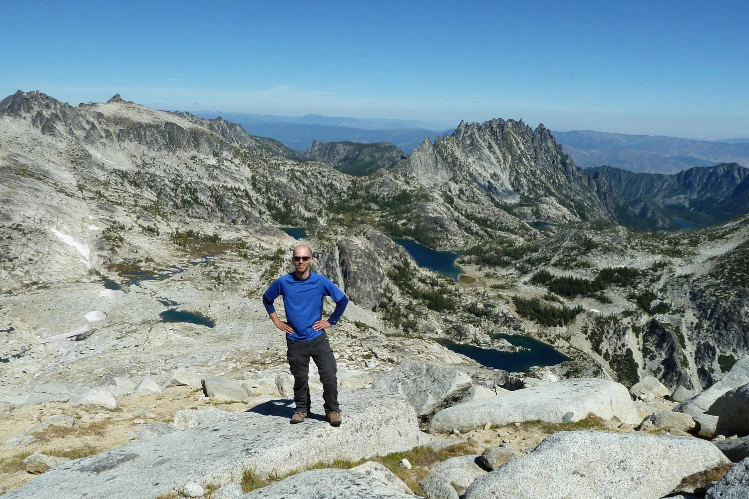 Brian Emtman Hiking in the Cascade Mountains of Washington State. 
