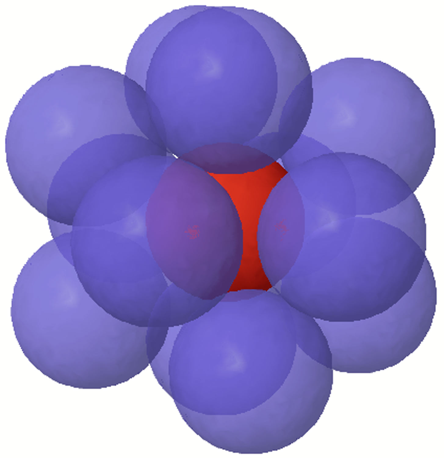 "Kissing Spheres" are an application of combinatorics that are useful in constructing 20 sided polyhedrons. Courtesy of Robert Bradshaw of Wikimedia Commons . 