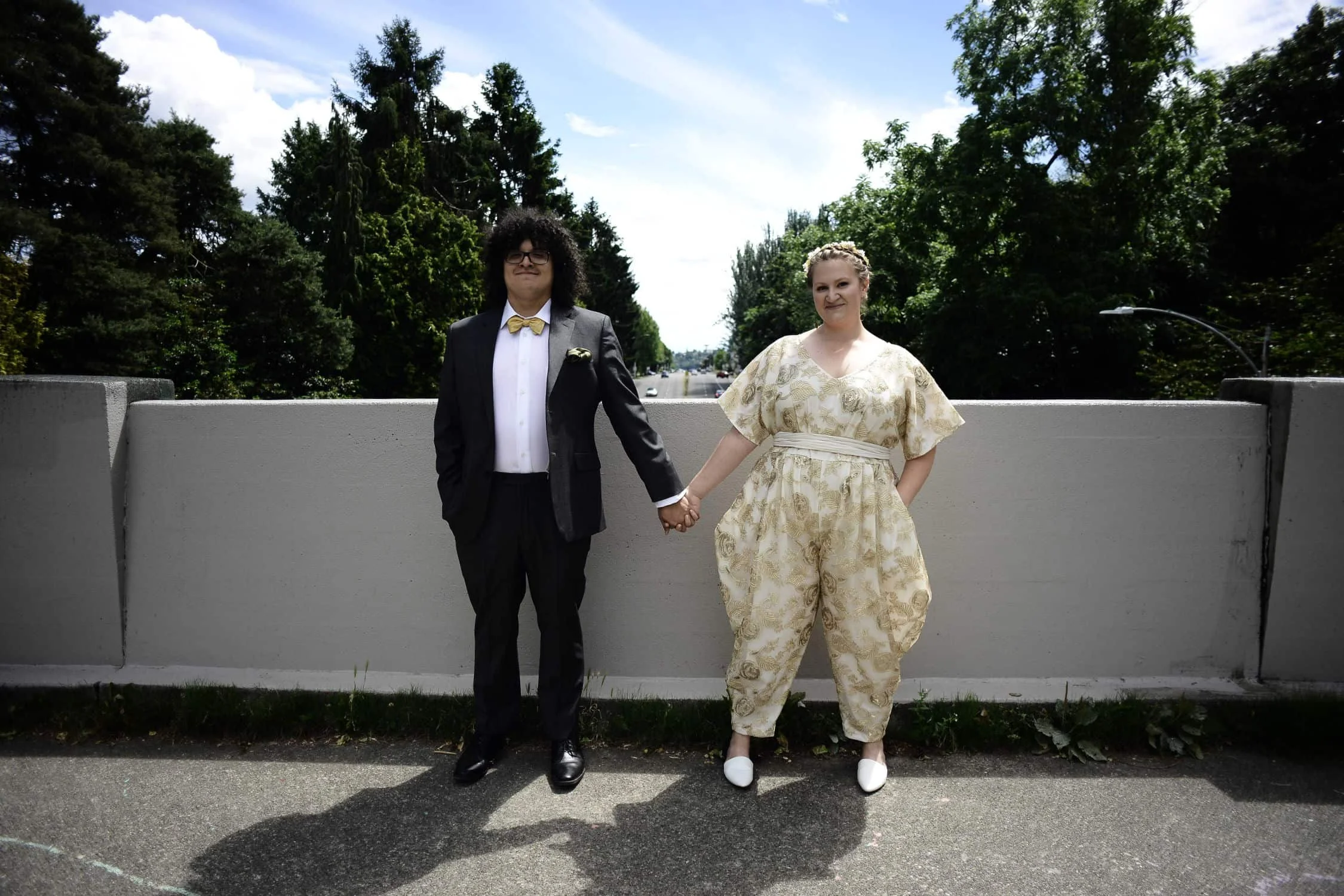 Roberto Molina and Bethany Denton on their wedding day. Photo by Zephyr Wadkins. 2018.