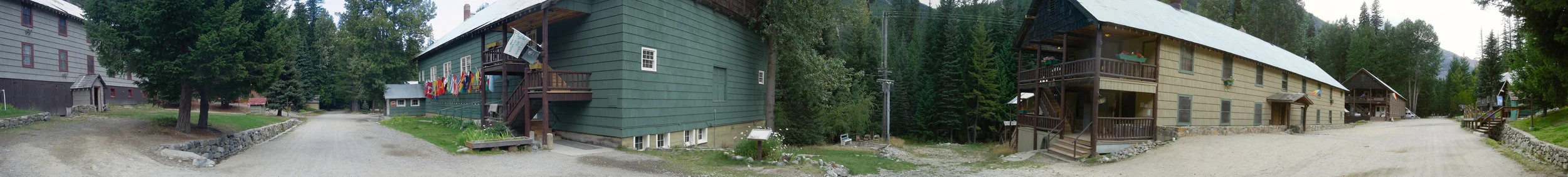 View from the middle of Holden Village , where Jeff spent his Junior year of high school. Trees discussed on the episode are pictured far left. Click for a 180° panorama