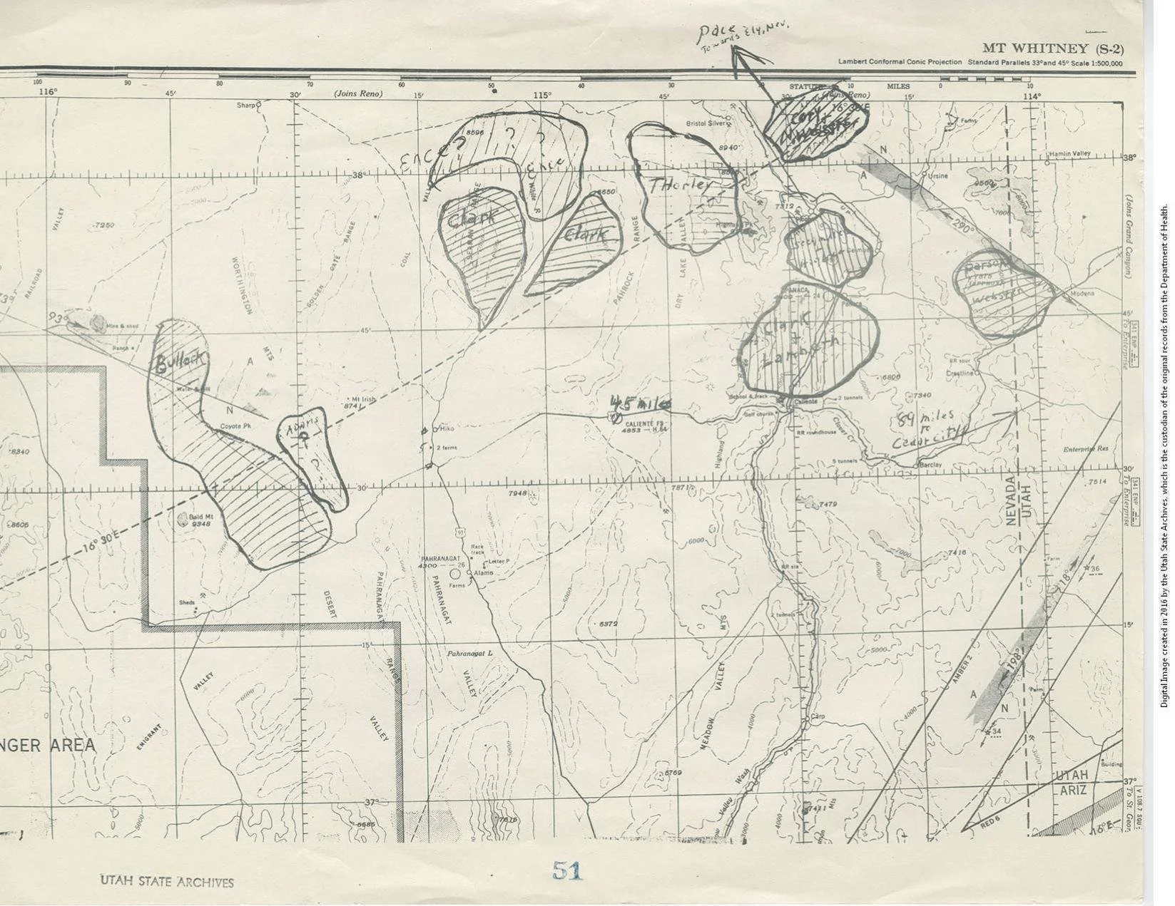 Map of Sheep Herd Exposures to Radiation