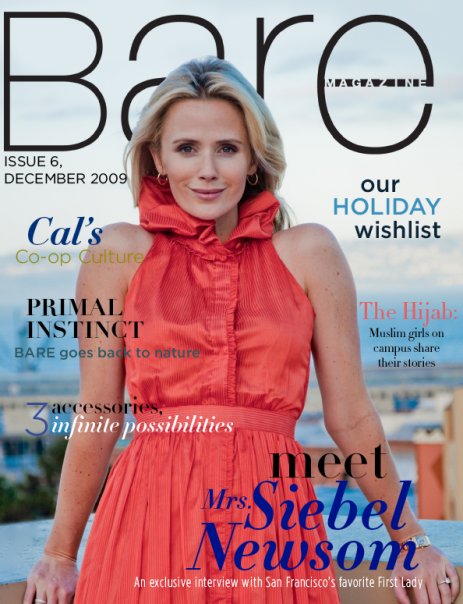 Jennifer Siebel Newsom wears Christopher Collins™ Spring 2009 Persimmon Dress.