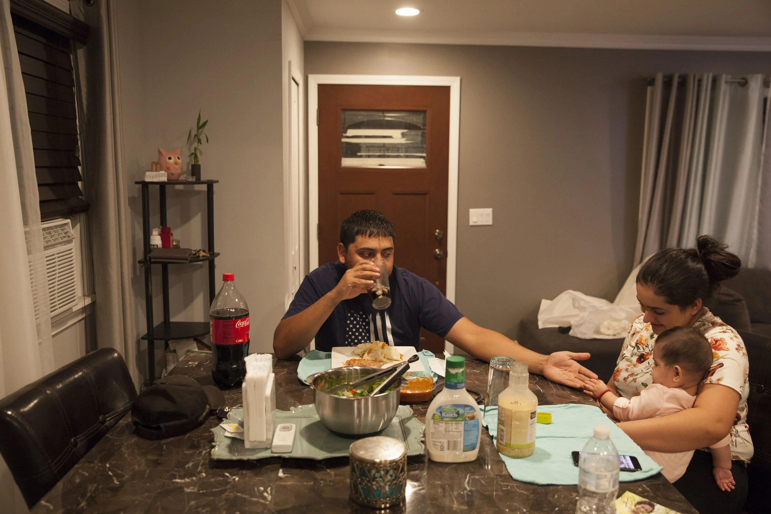 “You feel more comfortable knowing he’ll be home soon. Knowing that a drive isn’t so dangerous. And that he can come home to a home cooked meal and see our baby." (2017)
