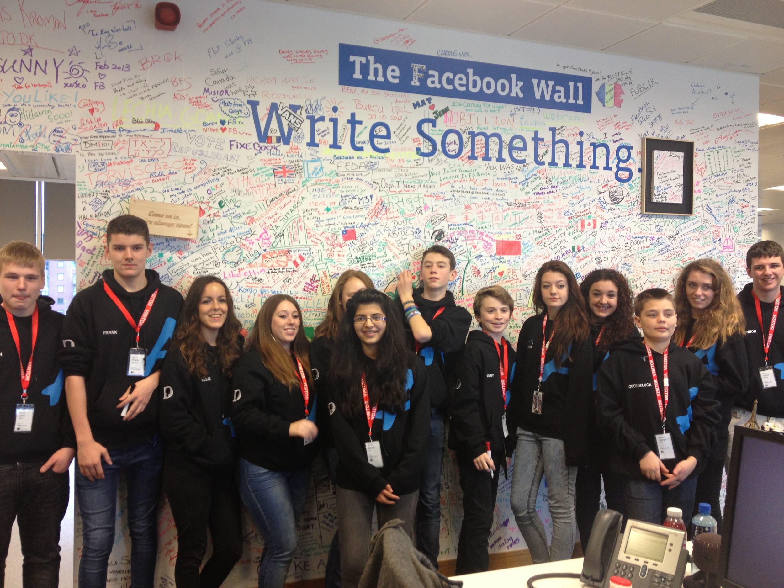 Jack and the Youth Board visit Facebook's Headquarters in Dublin to learn about e-safety