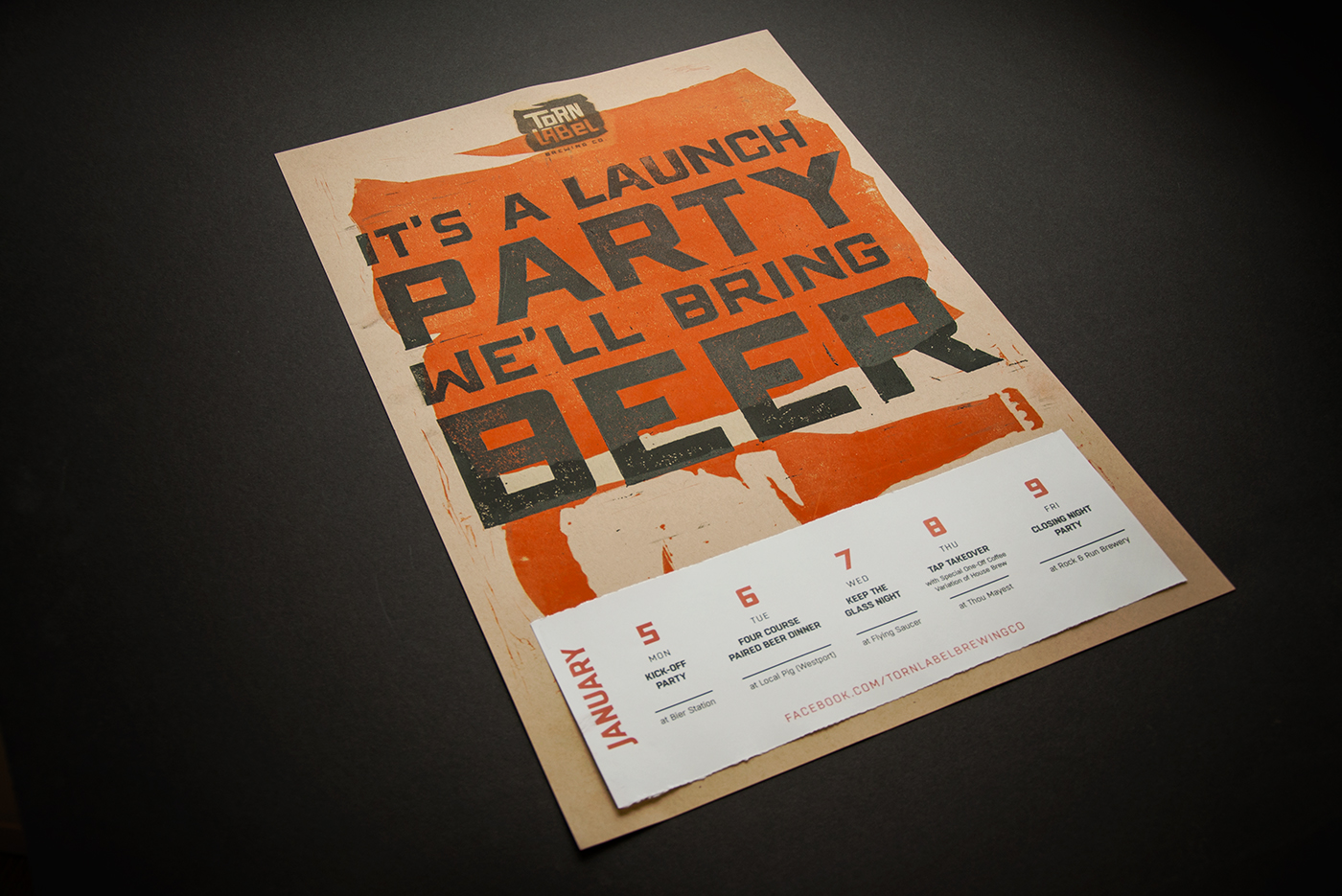 Torn Label Launch Poster