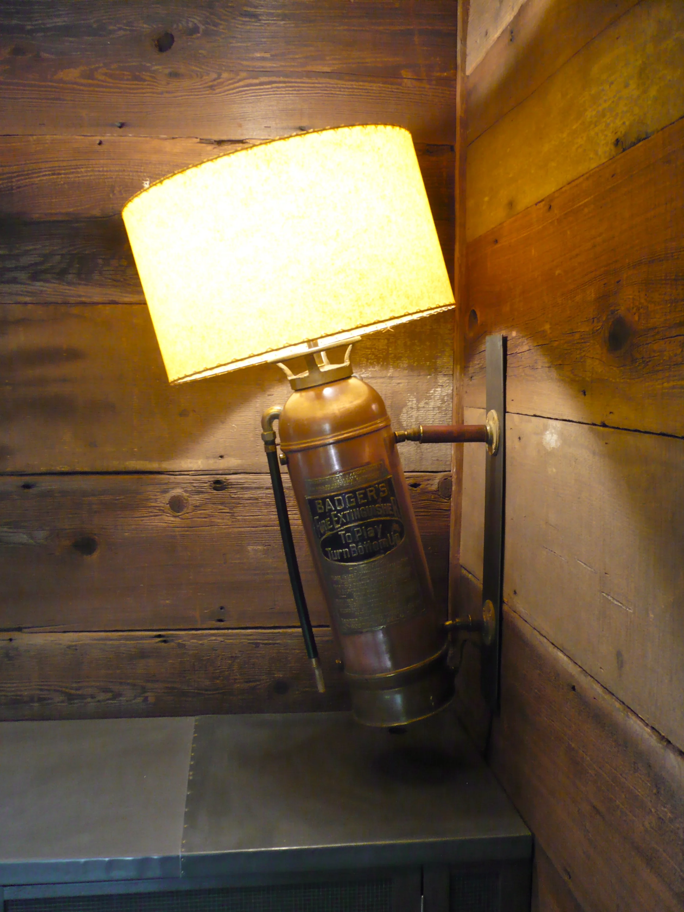Vintage Fire extinguisher/ Judy Barsky Interior Design