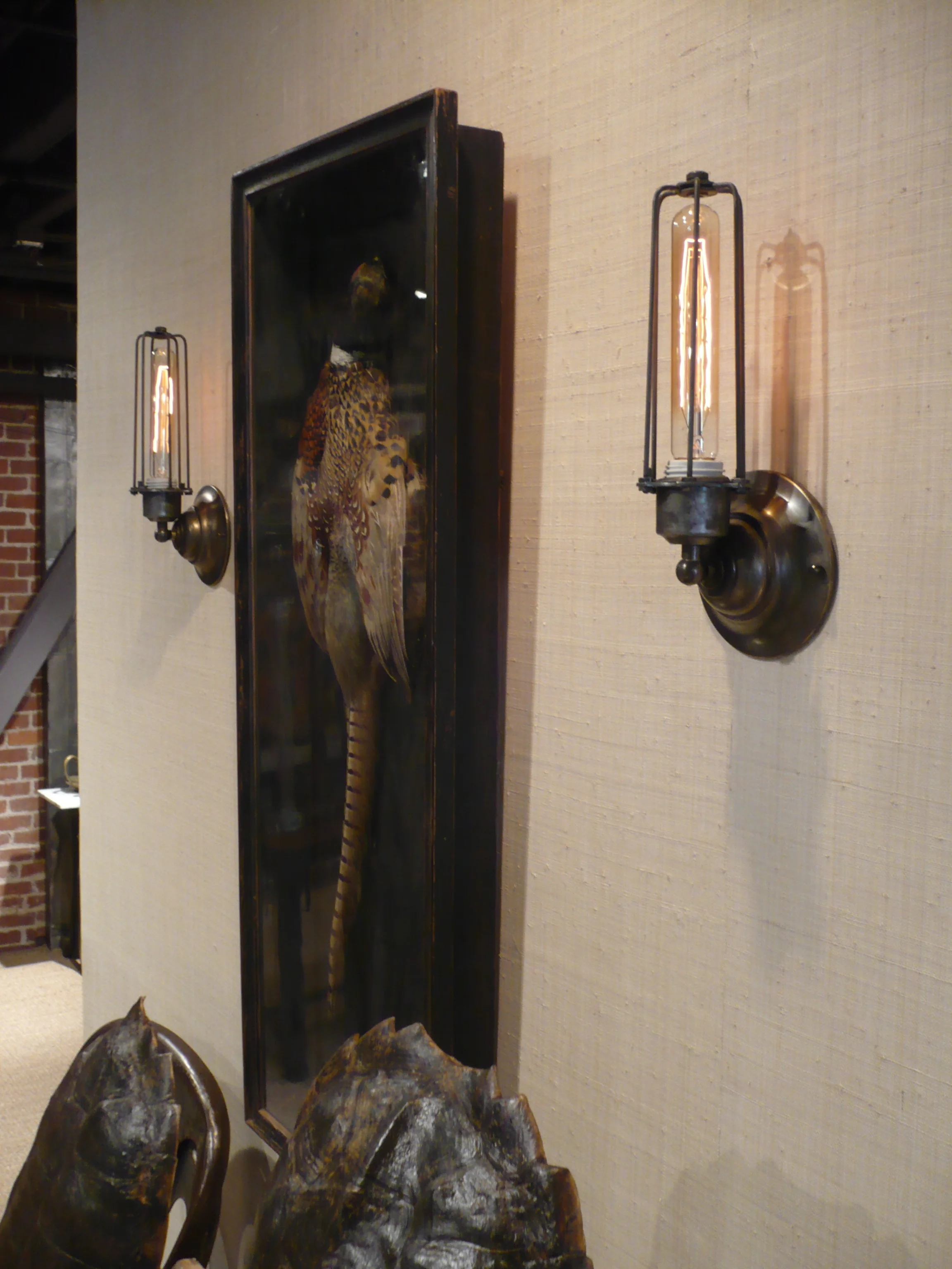 Wire cage sconces/ Wick Design