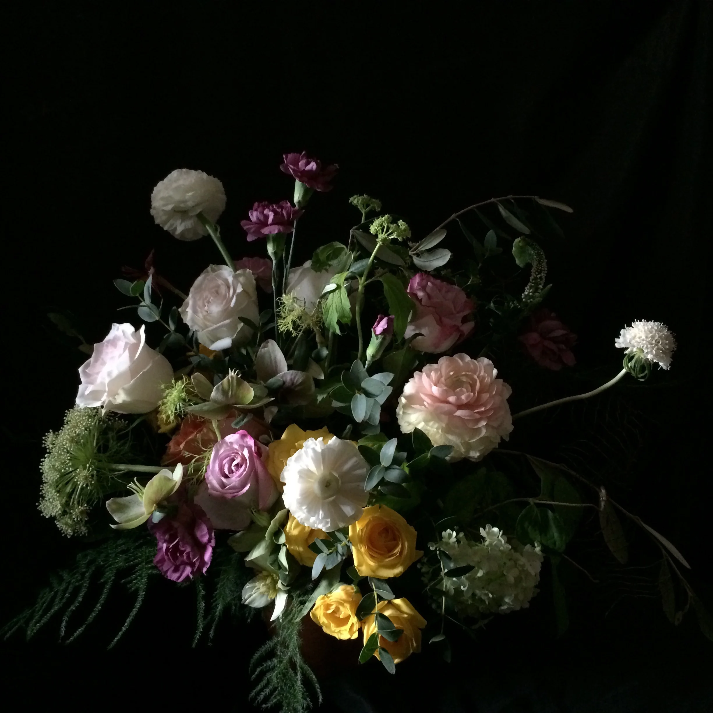 floral fetish free style spring chalice arrangement