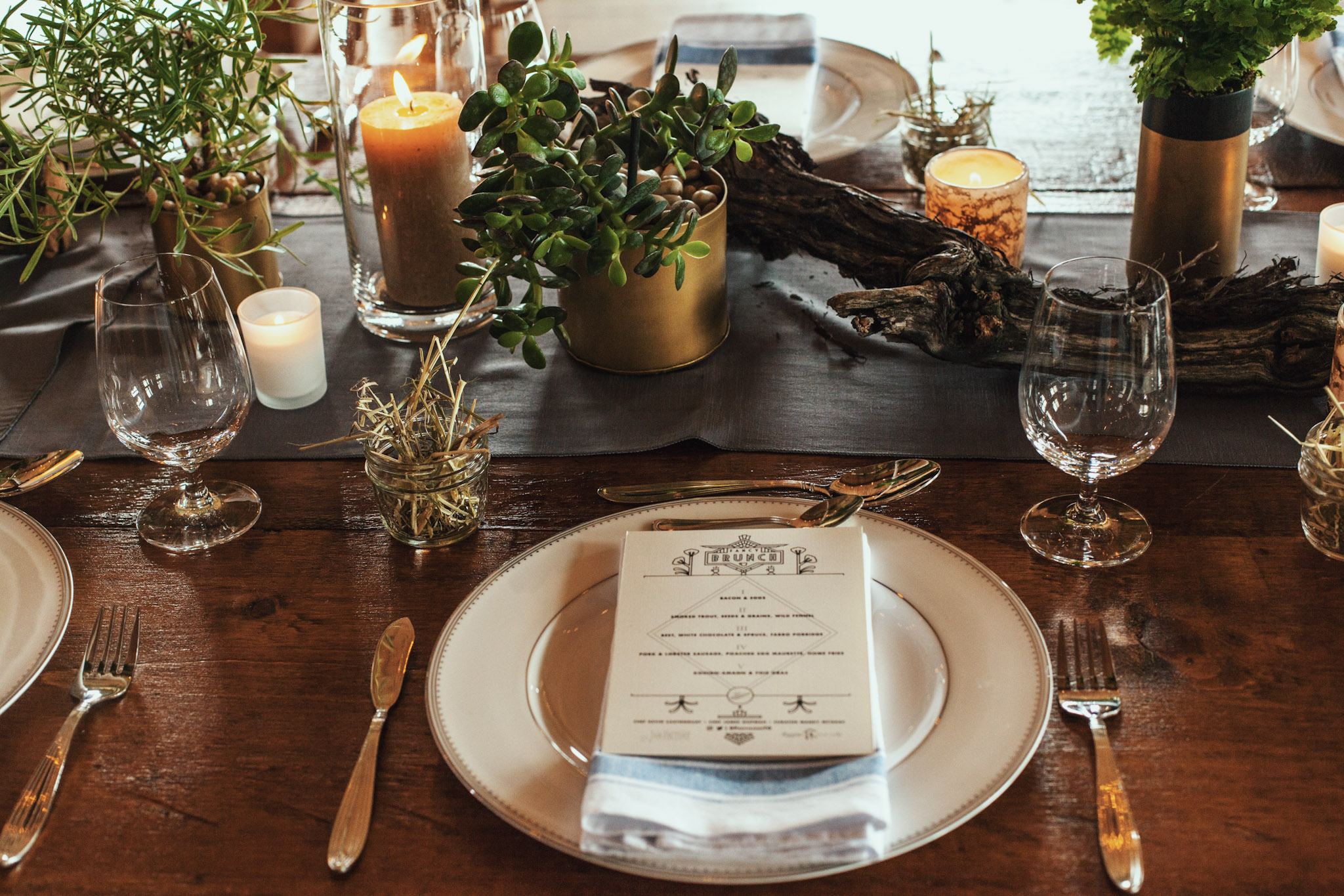 Fancy Brunch table styling, promotional event // The Jam Factory, Toronto