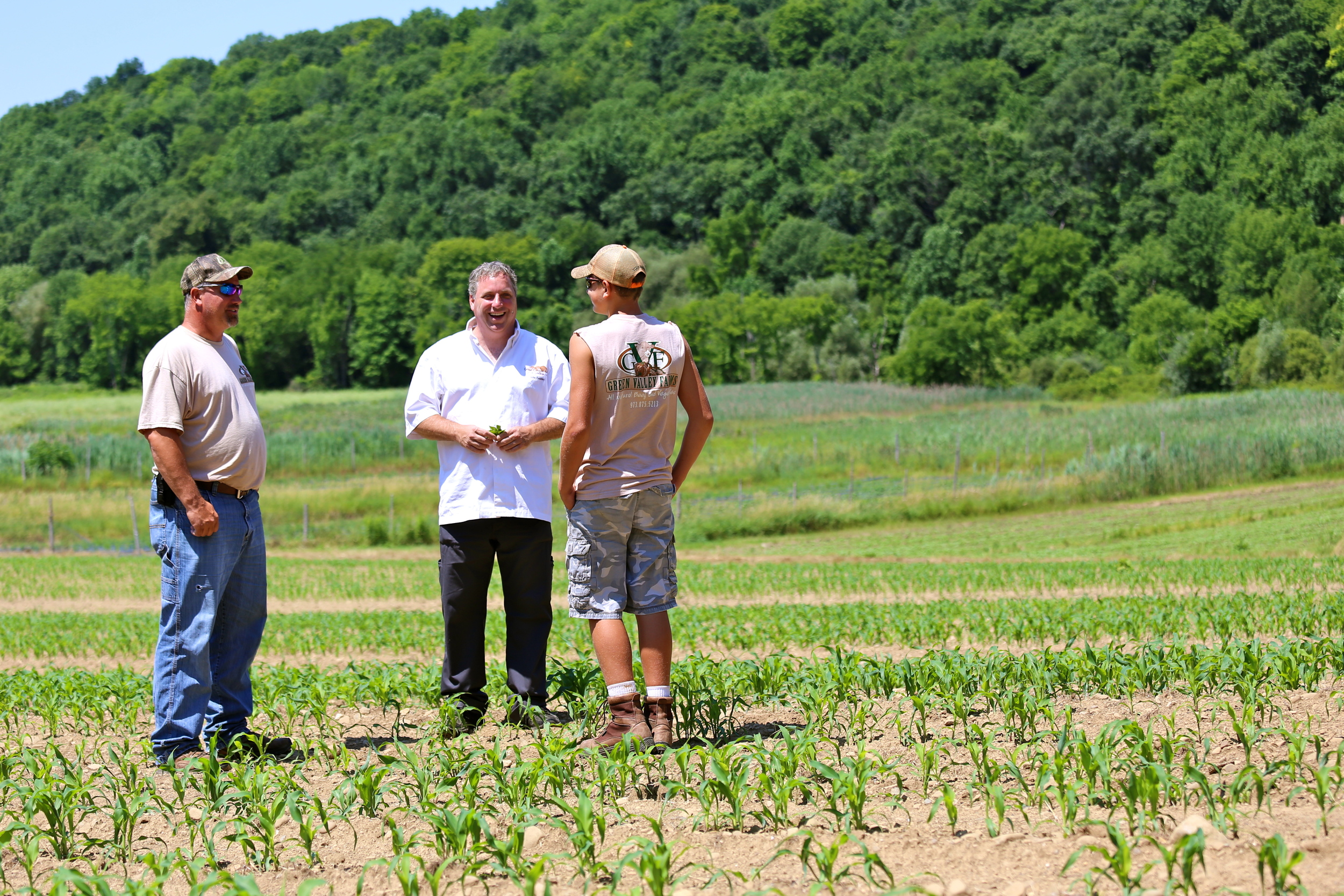 on the Farm with Deuce and son