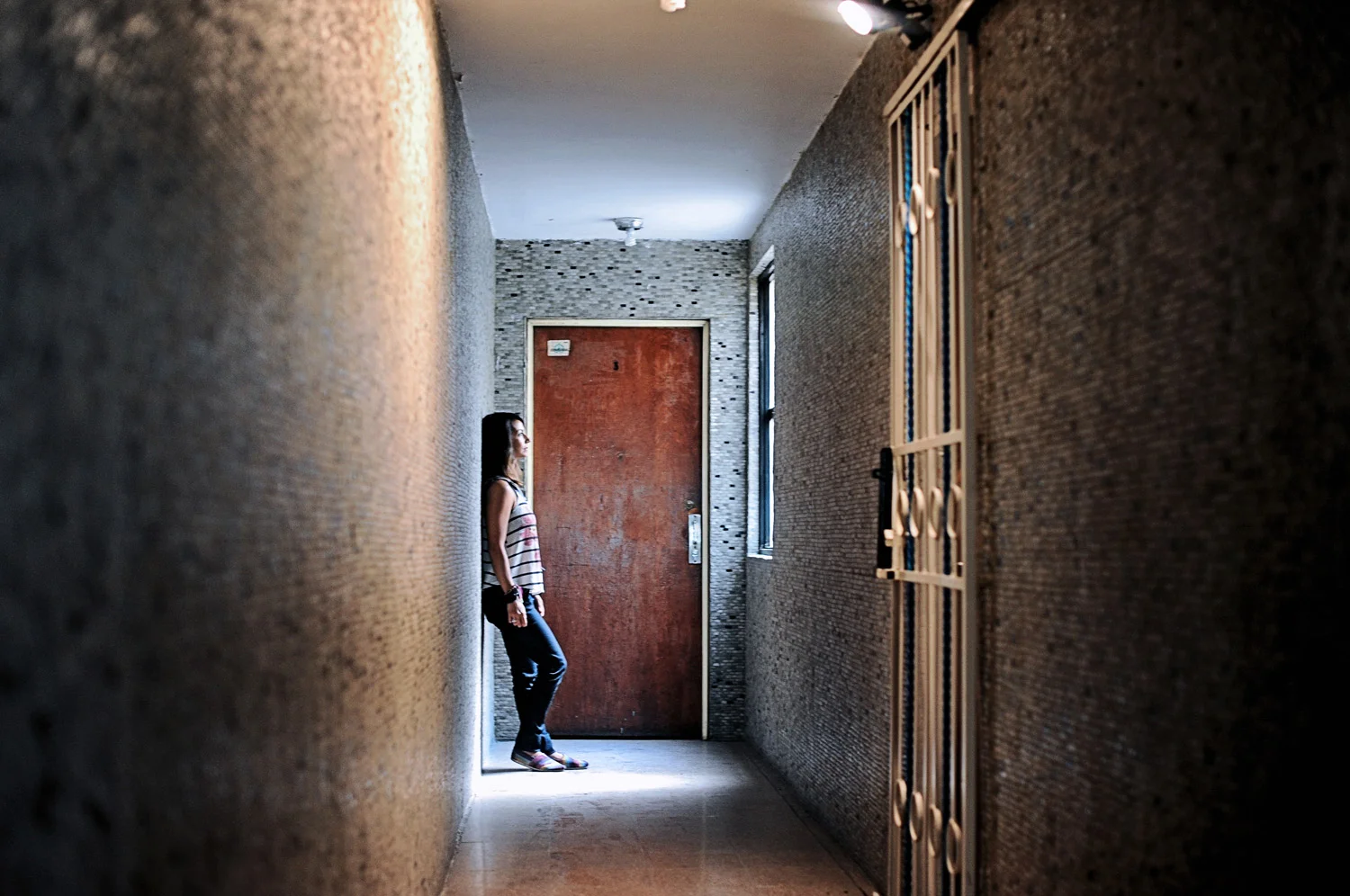 Words can't describe the feeling I had standing outside the door of the apartment where many memories where built with my family, but perhaps this image by Diego can.