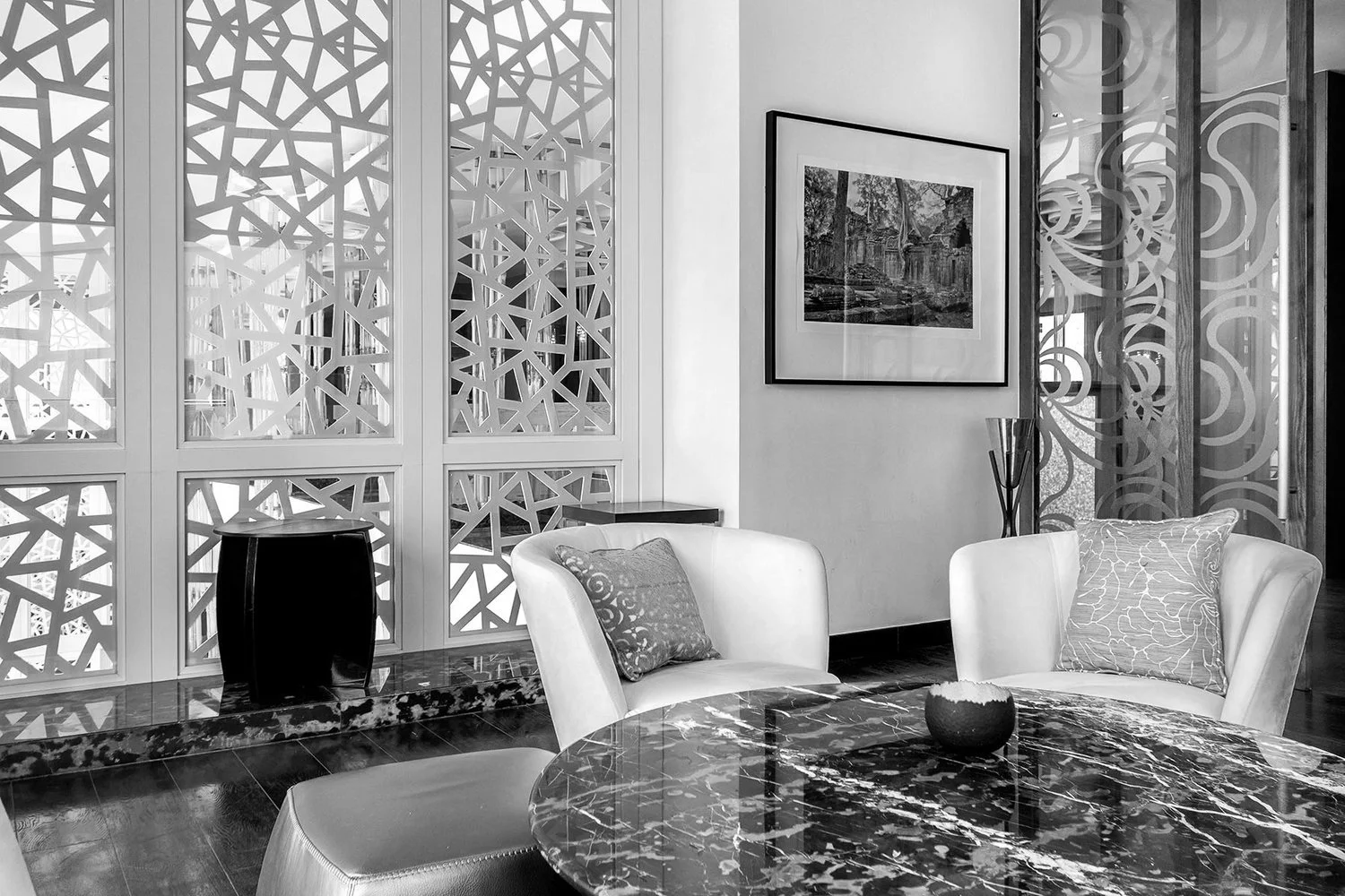 Print from the Spirit collection in situ at the Fairmont Hotel in Dubai.