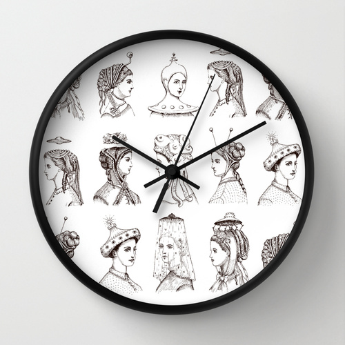 "Victorian U.F.O. Ladies" Wall Clock