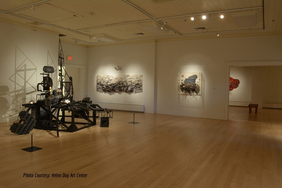 At that moment all spaces chance (group show installation view Helen Day, Fractured: works on Paper)