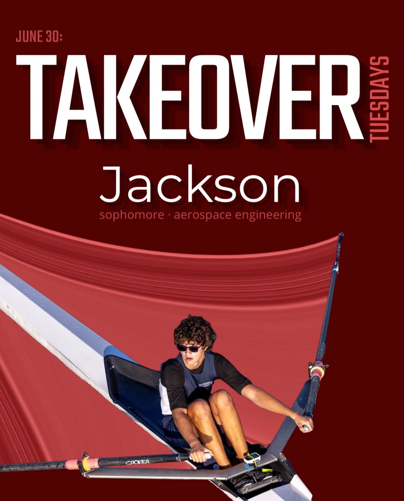 Set your alarms!!! Tomorrow is Jackson&rsquo;s day to show us his life!
.
#rowing #ncstate #ncsu #explore