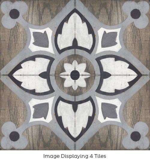 Custom Painted Hardwood Tile