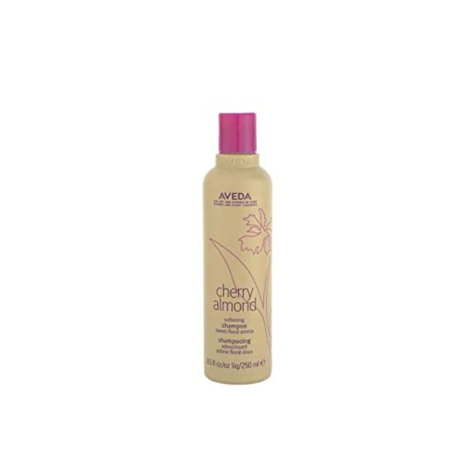 Aveda Cherry Almond Softening Shampoo $ (250ml) Babassu and coconut derived ingredients deeply, yet gently cleanse hair while maintaining healthy lipids and oils. Naturally derived cherry blossom and sweet almond oil restore softness and shine from roots to ends leaving hair feeling touchably soft and full of weightless bounce.* *When used with cherry almond softening conditioner Sweet, juicy floral pure-fume aroma with 38 flower and plant essences including tonka bean, certified organic orange and ylang ylang. (purchase in store only)