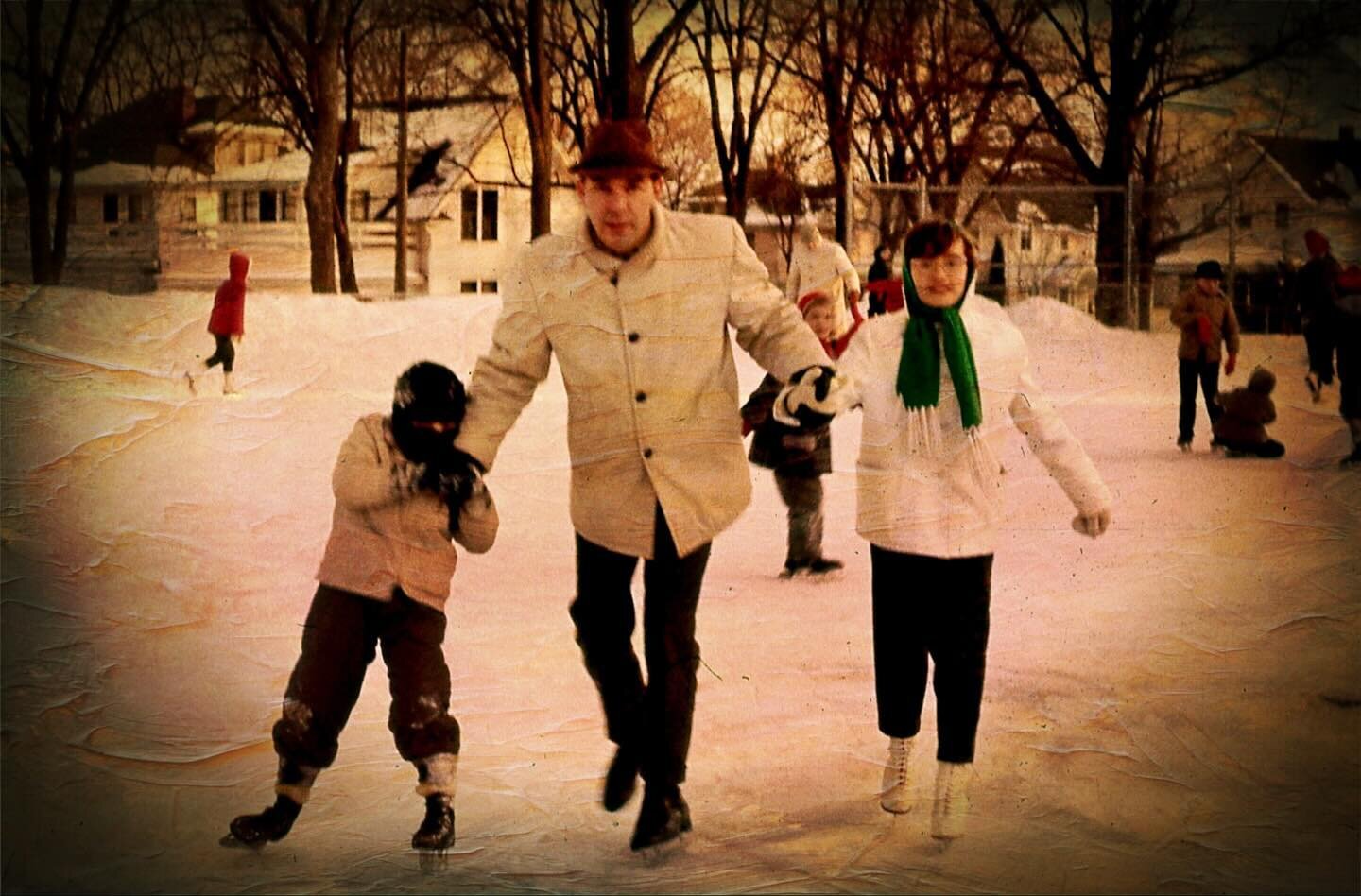 From the archive: 1/27/62 #distressedfx #childhoodmemories #skating #winter