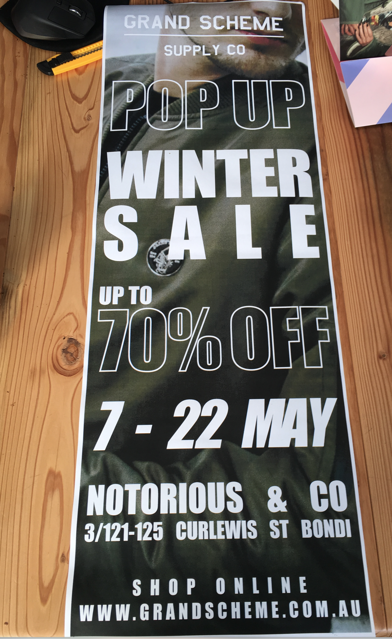 Full Colour Pole Poster Example