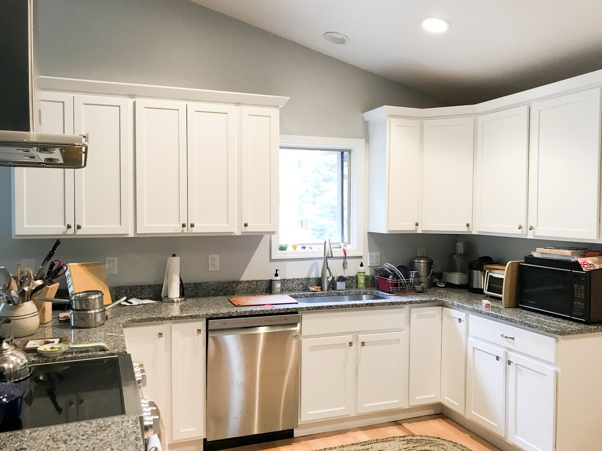 A recent project we completed after the project had been started by another painter.
