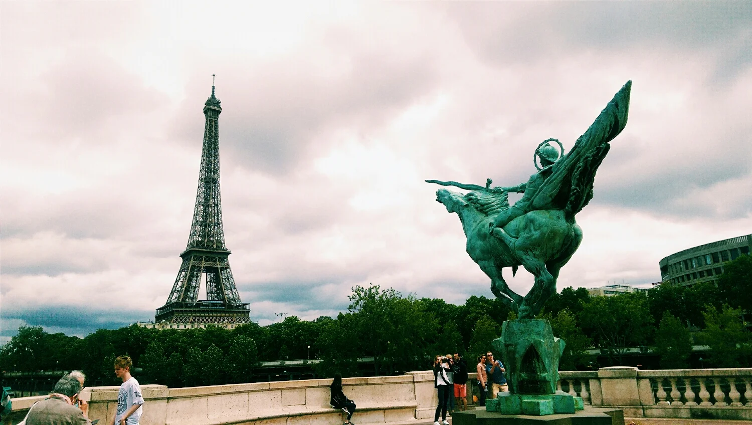 The first thing I did as a tourist in Paris? Finding the Eiffel Tower of course. 