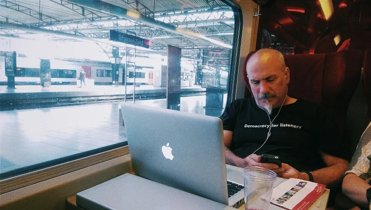 One half of the couple.  