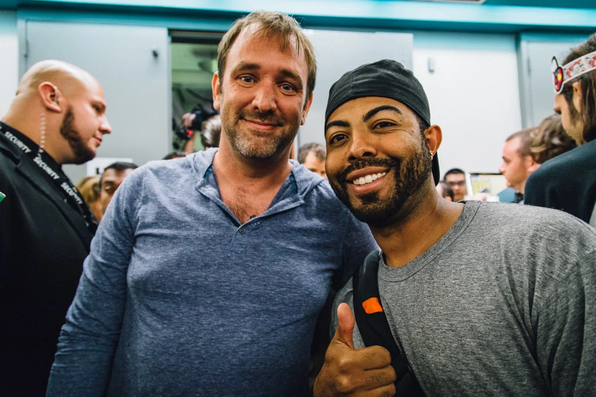 South Park co-creator Trey Parker and myself.