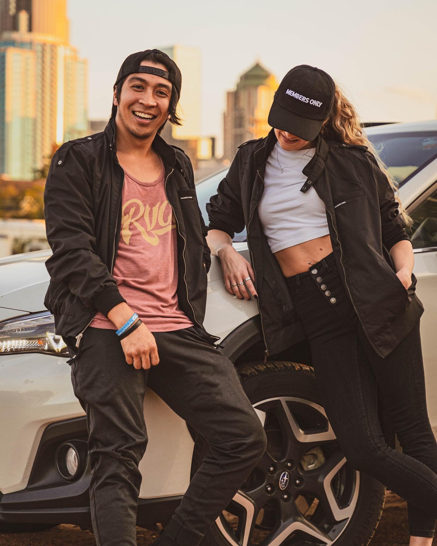 Welcome to the Club &spades;️ @membersonlyusa &diams;️ @official_lexpaige shot by @leeeahhdee &hearts;️ featuring @aidaelizabeth3 &clubs;️ My cousin Kevin Corona (yes thats his last name 😂) @coronaboy30 got me this jacket &amp; I seriously love it, 
