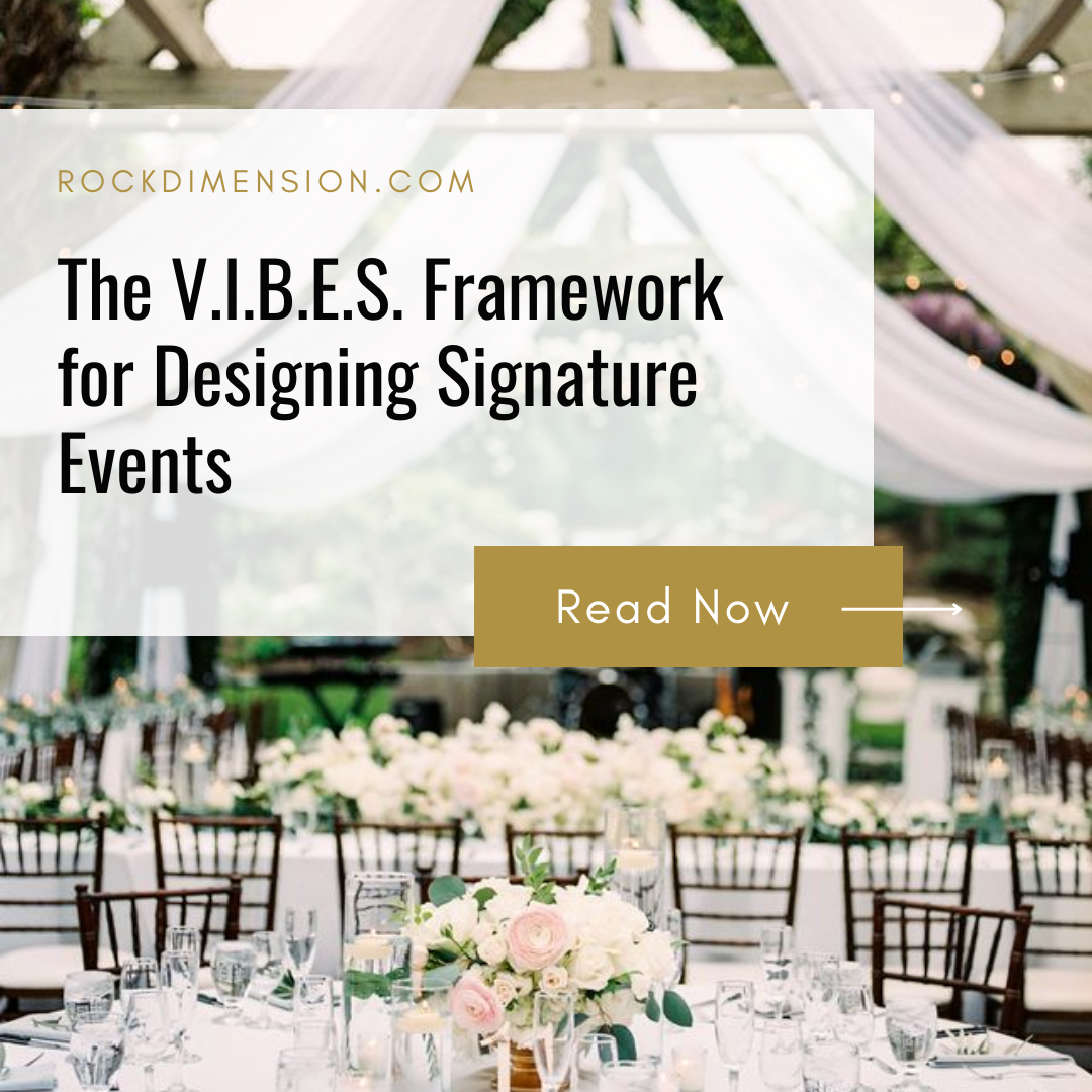 The V.I.B.E.S. Framework for Designing Signature Events