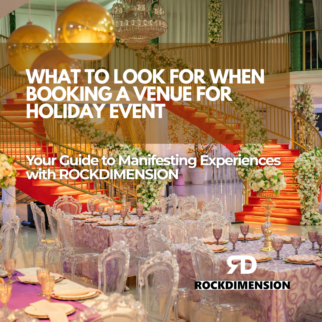 What to Look for When Booking a Venue for Your Holiday Event