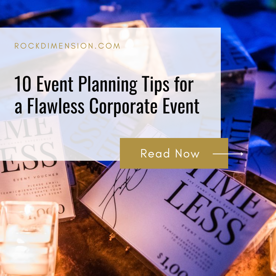 10 Event Planning Tips for a Flawless Corporate Event